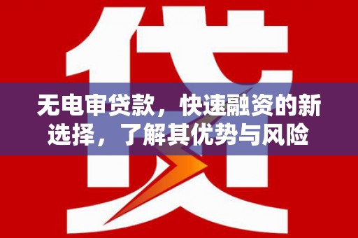 成都无电审贷款，快速融资的新选择，了解其优势与风险
