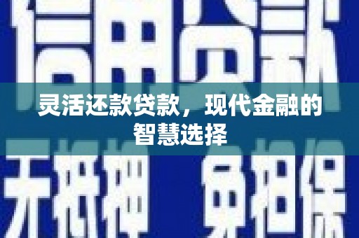 成都灵活还款贷款，现代金融的智慧选择