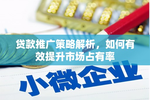 成都贷款推广策略解析，如何有效提升市场占有率