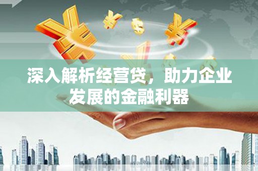 成都深入解析经营贷，助力企业发展的金融利器