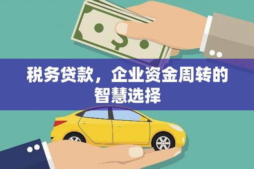 成都税务贷款，企业资金周转的智慧选择