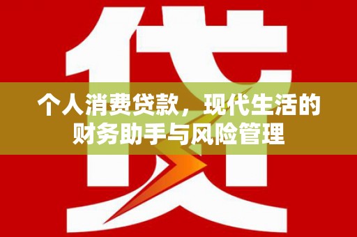 成都个人消费贷款，现代生活的财务助手与风险管理