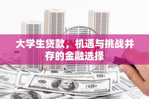 成都大学生贷款，机遇与挑战并存的金融选择