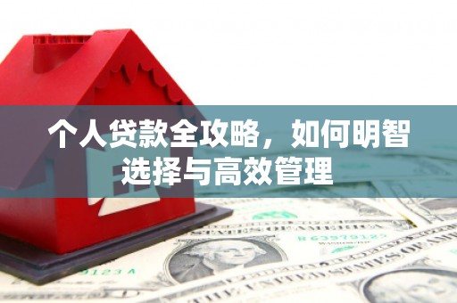 成都个人贷款全攻略，如何明智选择与高效管理