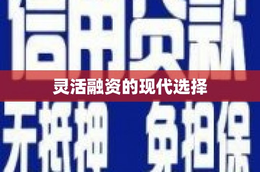 成都灵活融资的现代选择