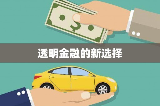 成都透明金融的新选择